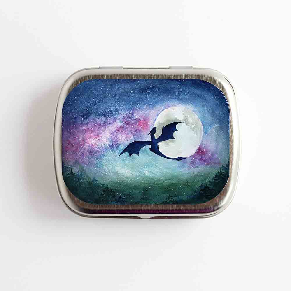 Dragon Moon Stitch Marker Storage Tin
