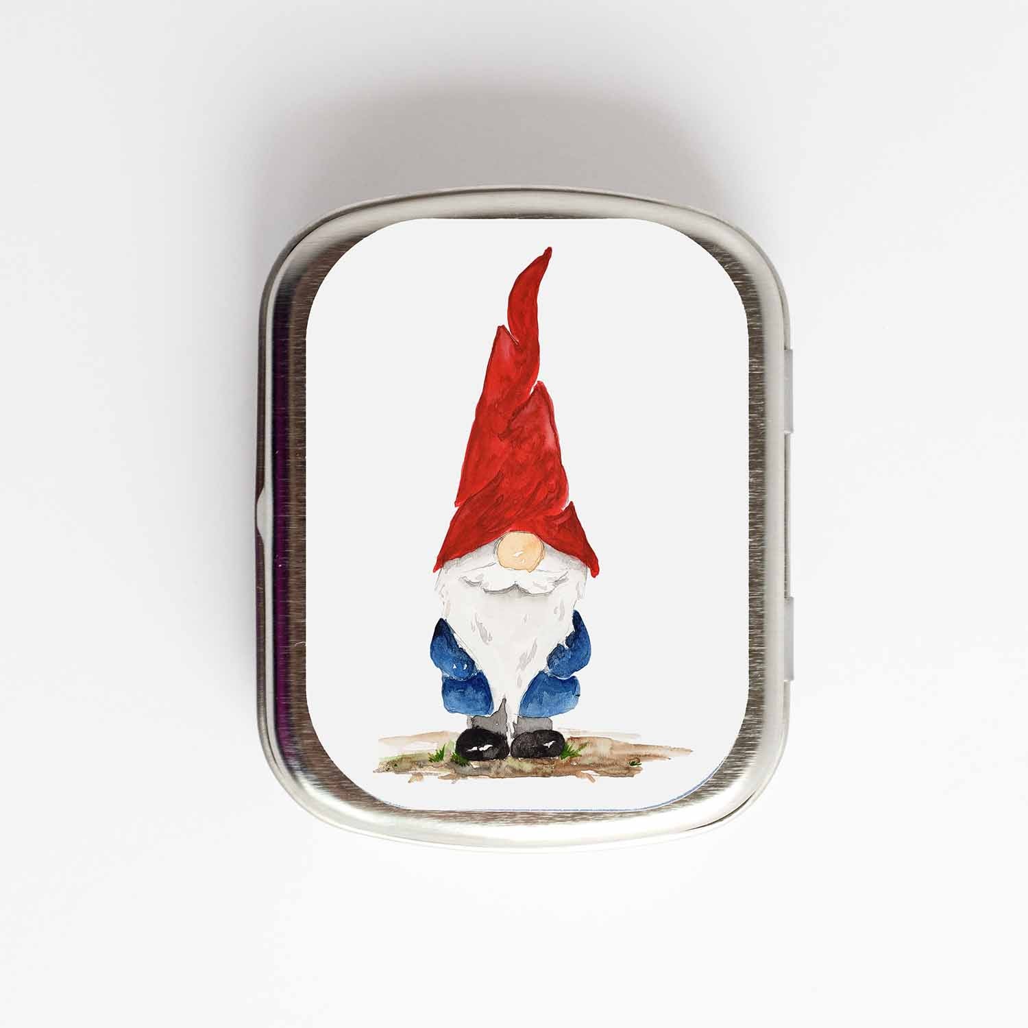 Gnome Stitch Marker Tin