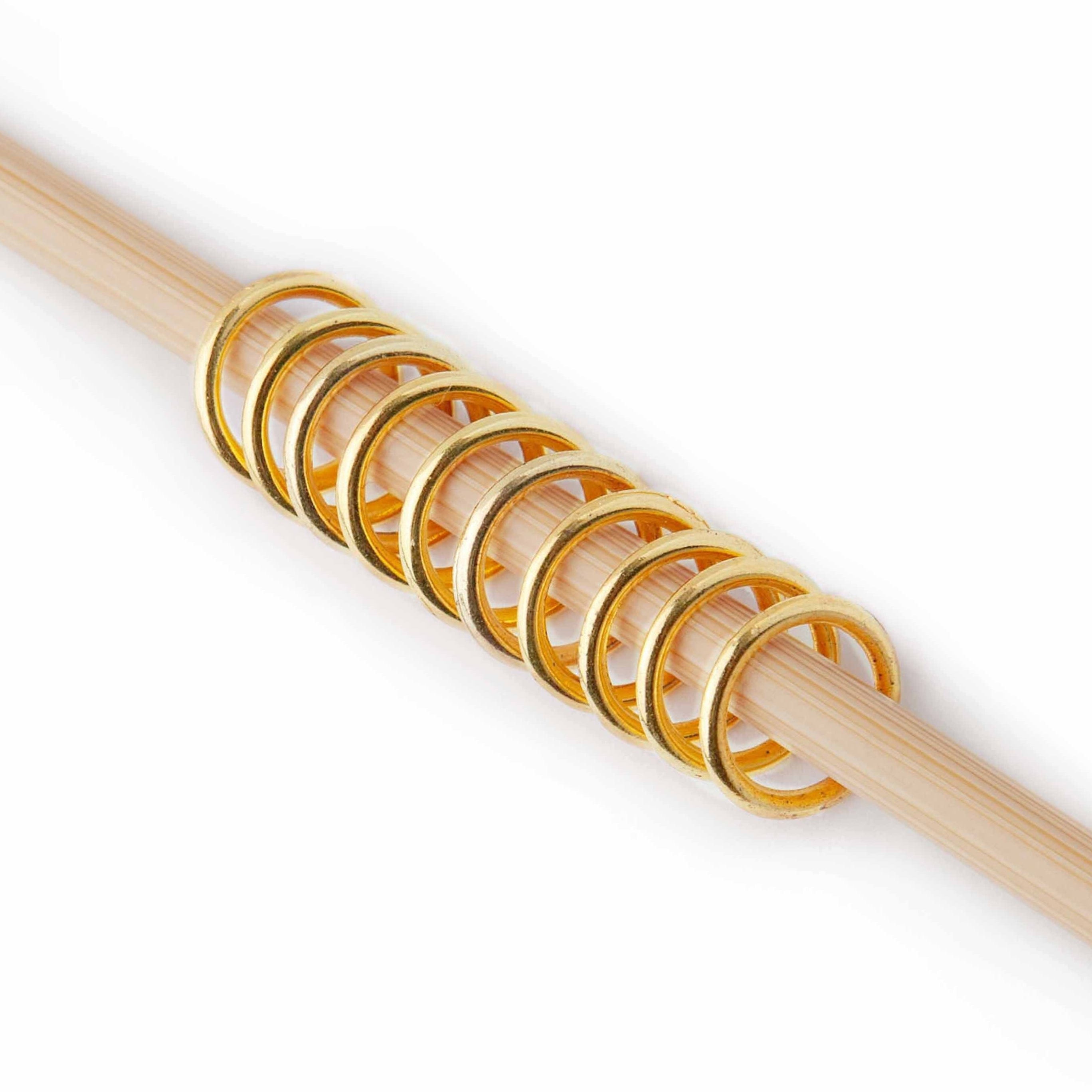 Simple Gold Ring Stitch Markers
