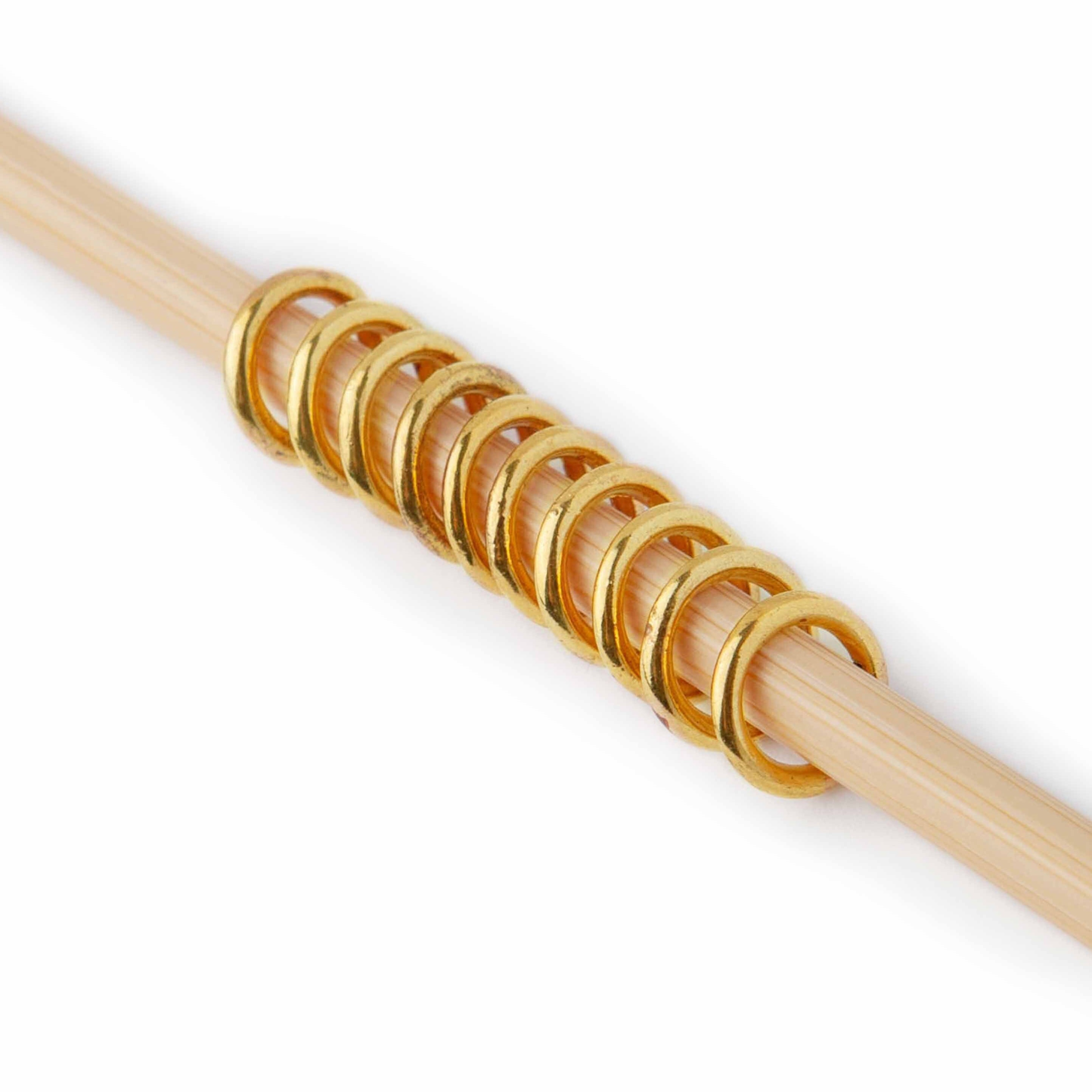 Simple Gold Ring Stitch Markers