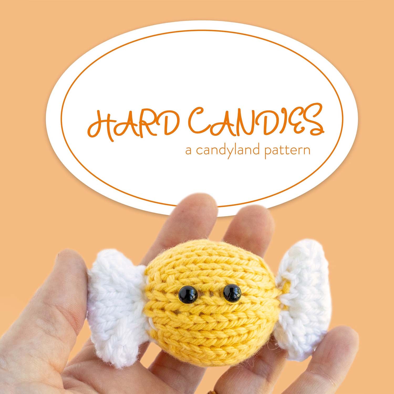Hard Candy stuffed knitting pattern - PDF