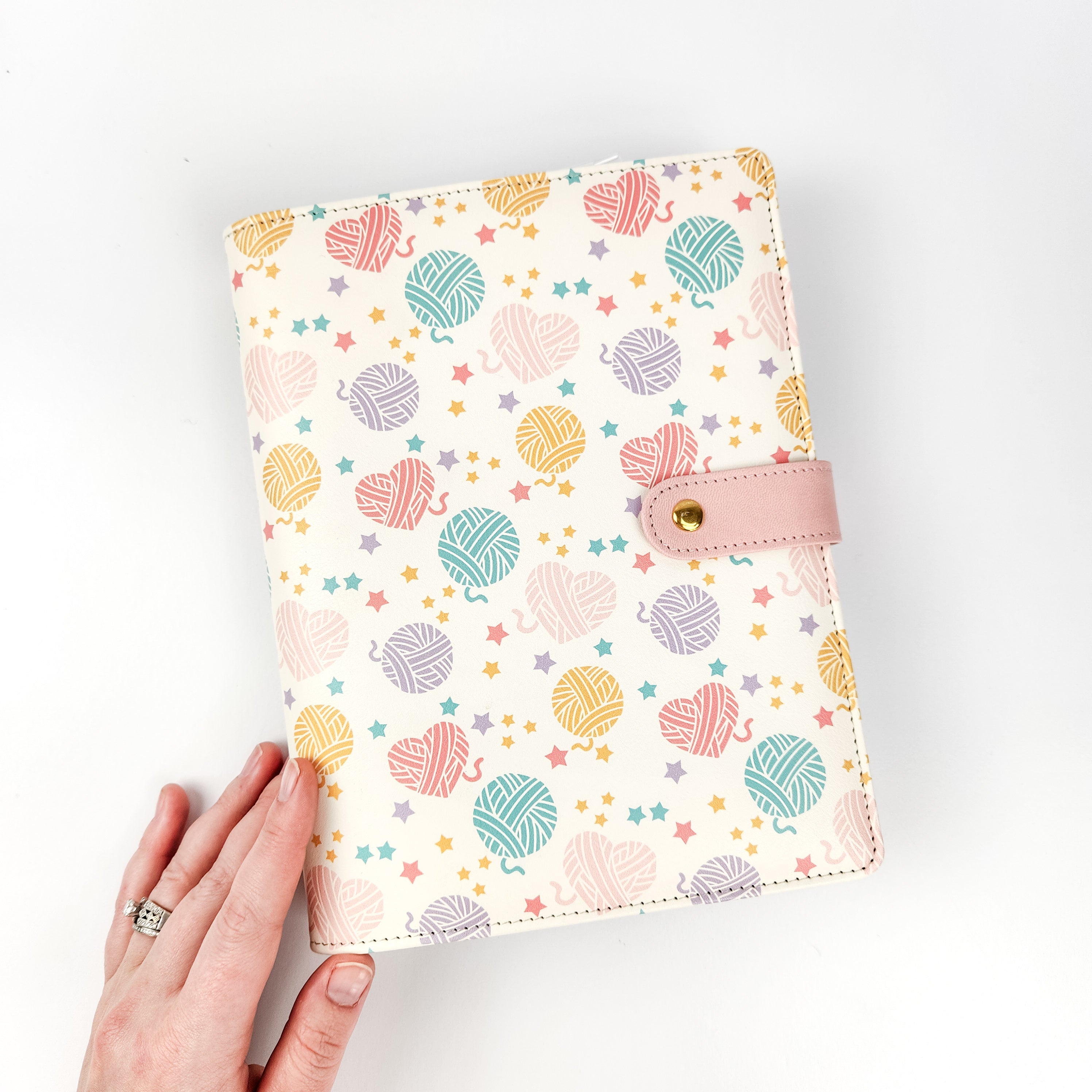 PRE-ORDER Heart Yarn Ball Project Journal Planner for Knitters & Crocheters