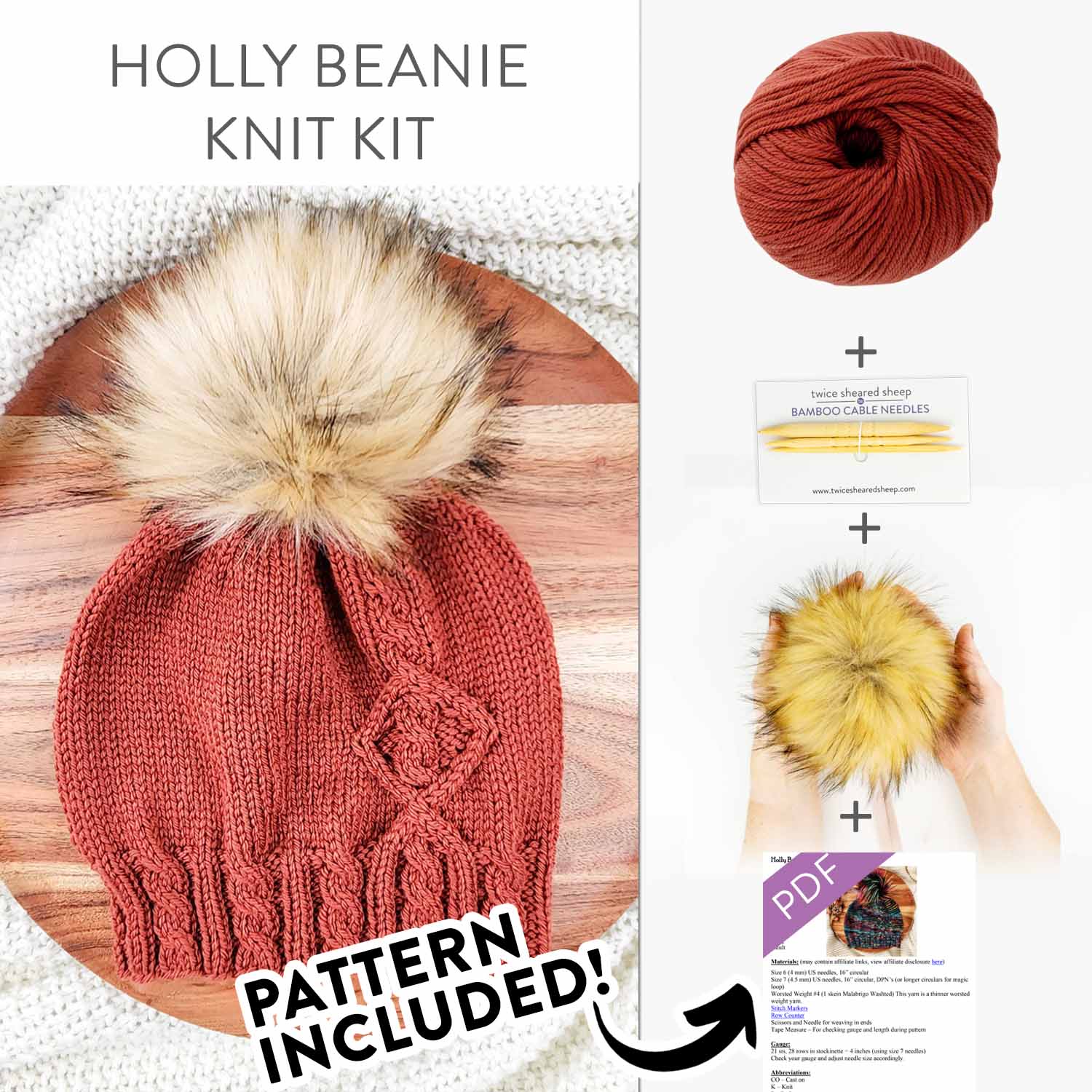 Holly Beanie Knit Kit