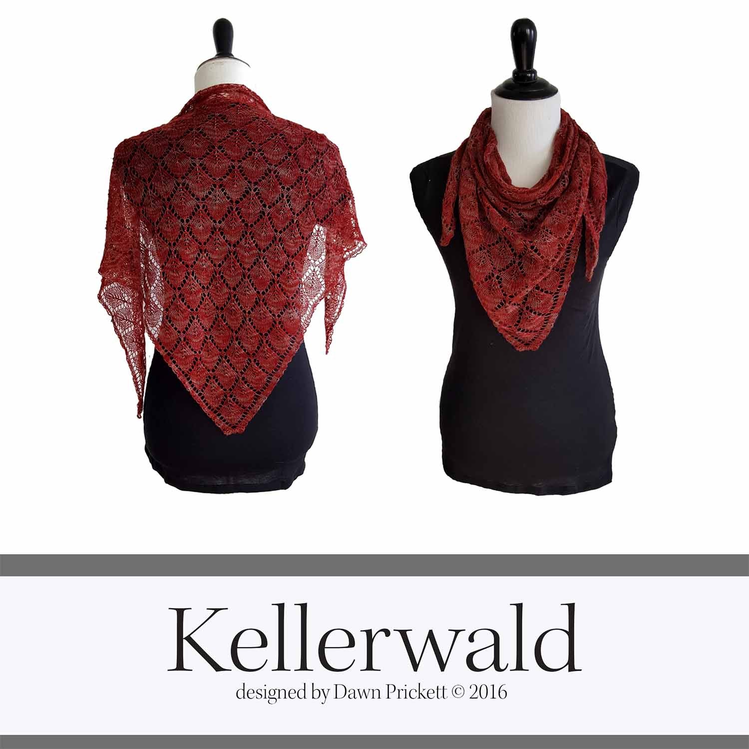 Kellerwald Knit Shawl Pattern - PDF