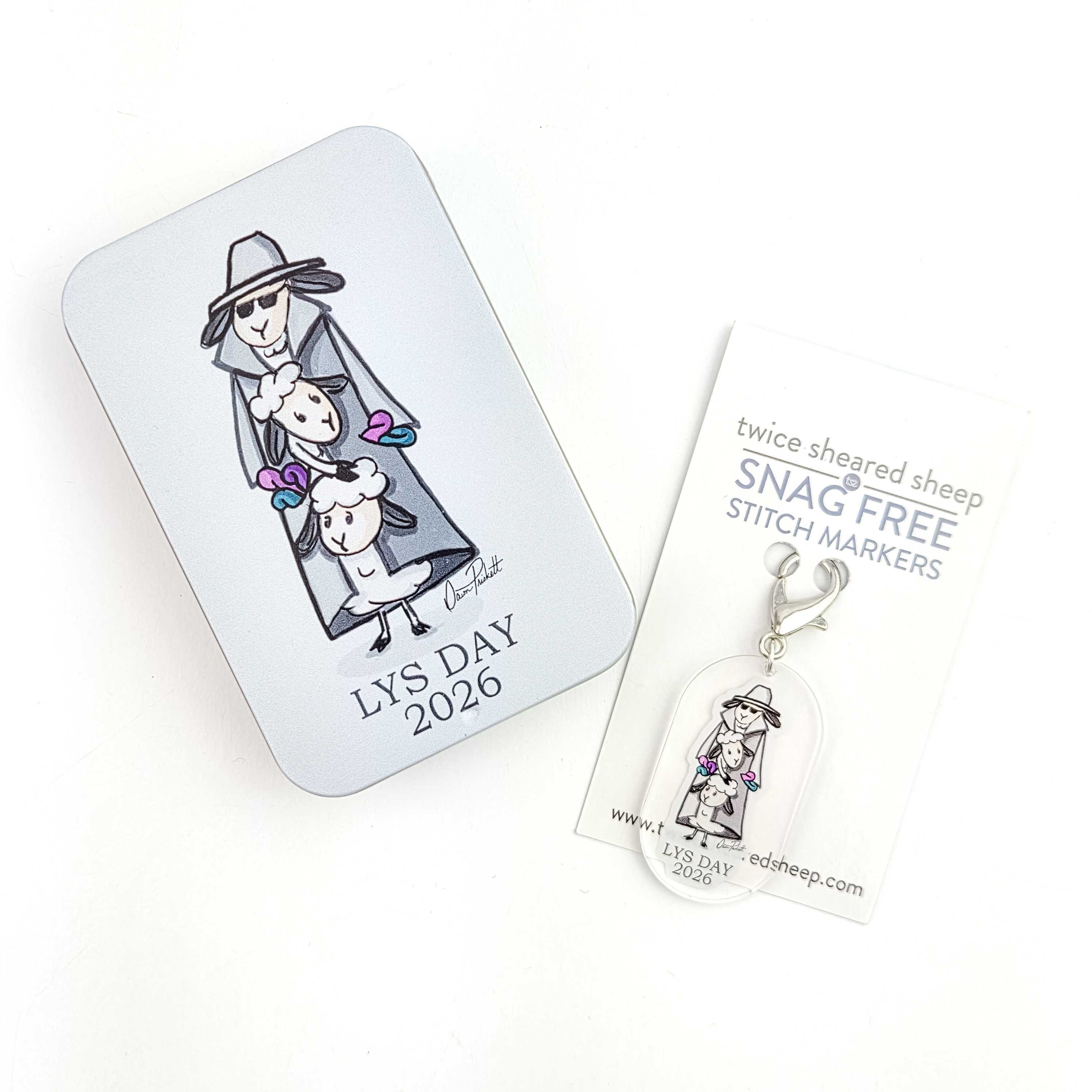 2026 LYS Day Exclusive Stitch Marker Storage Tin