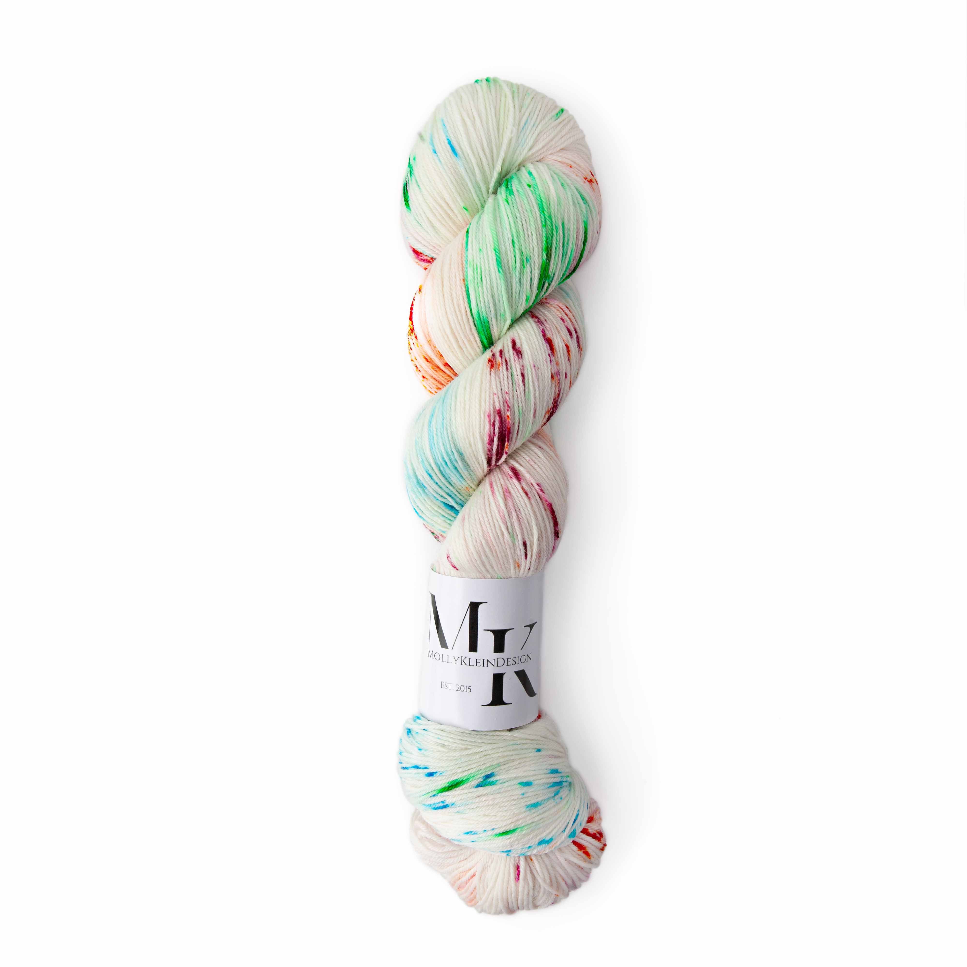 Molly Klein Yarns Sweet Sock Fingering Weight Yarn - Dino Walk