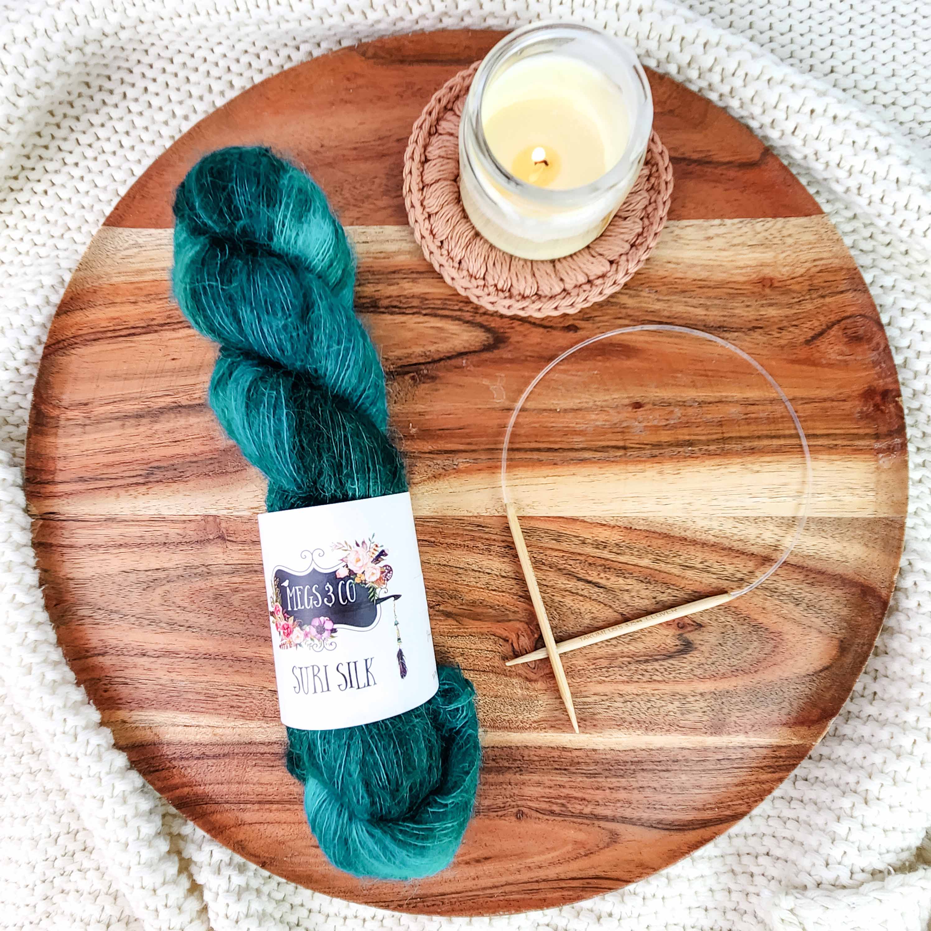 Megs & Co Suri Silk Lace Weight Yarn - "10000 Leagues Under The Sea"