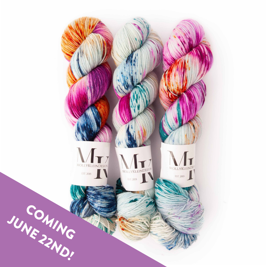 Molly Klein Design Sweet Sock Fingering Weight Yarn - Mermaid Colorway