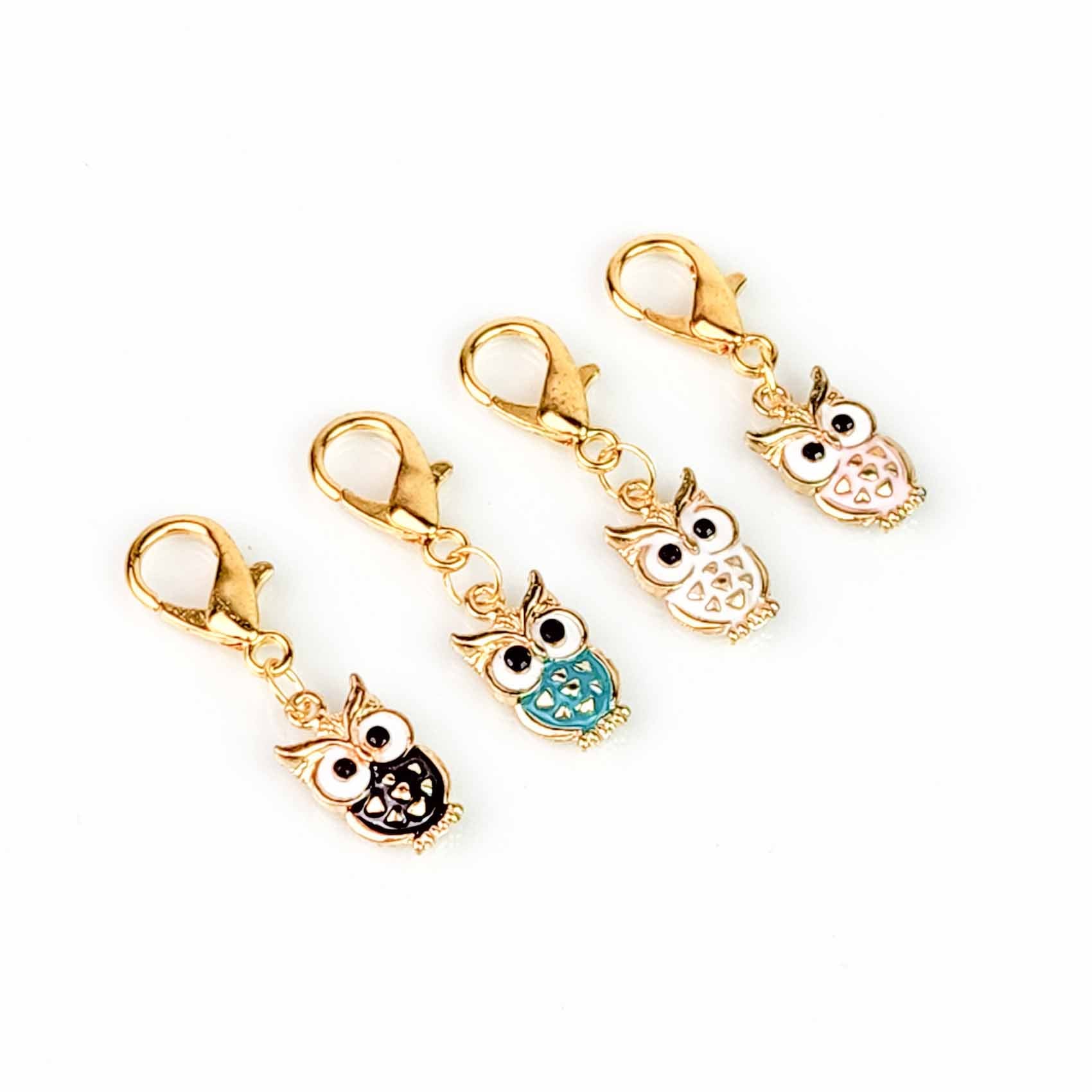 Enamel Owl Clip Marker Set