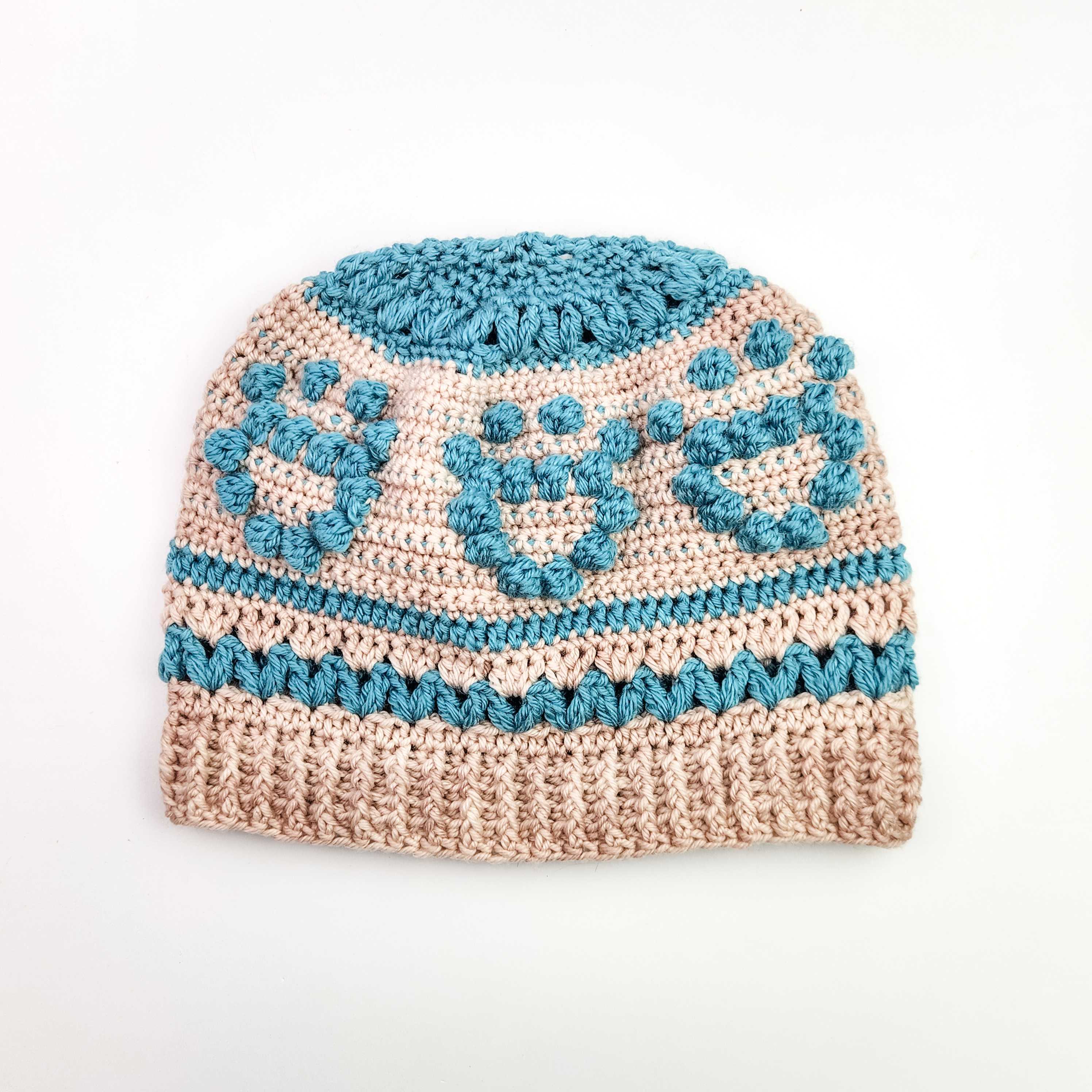 Pawprint Love Beanie Crochet Hat Pattern