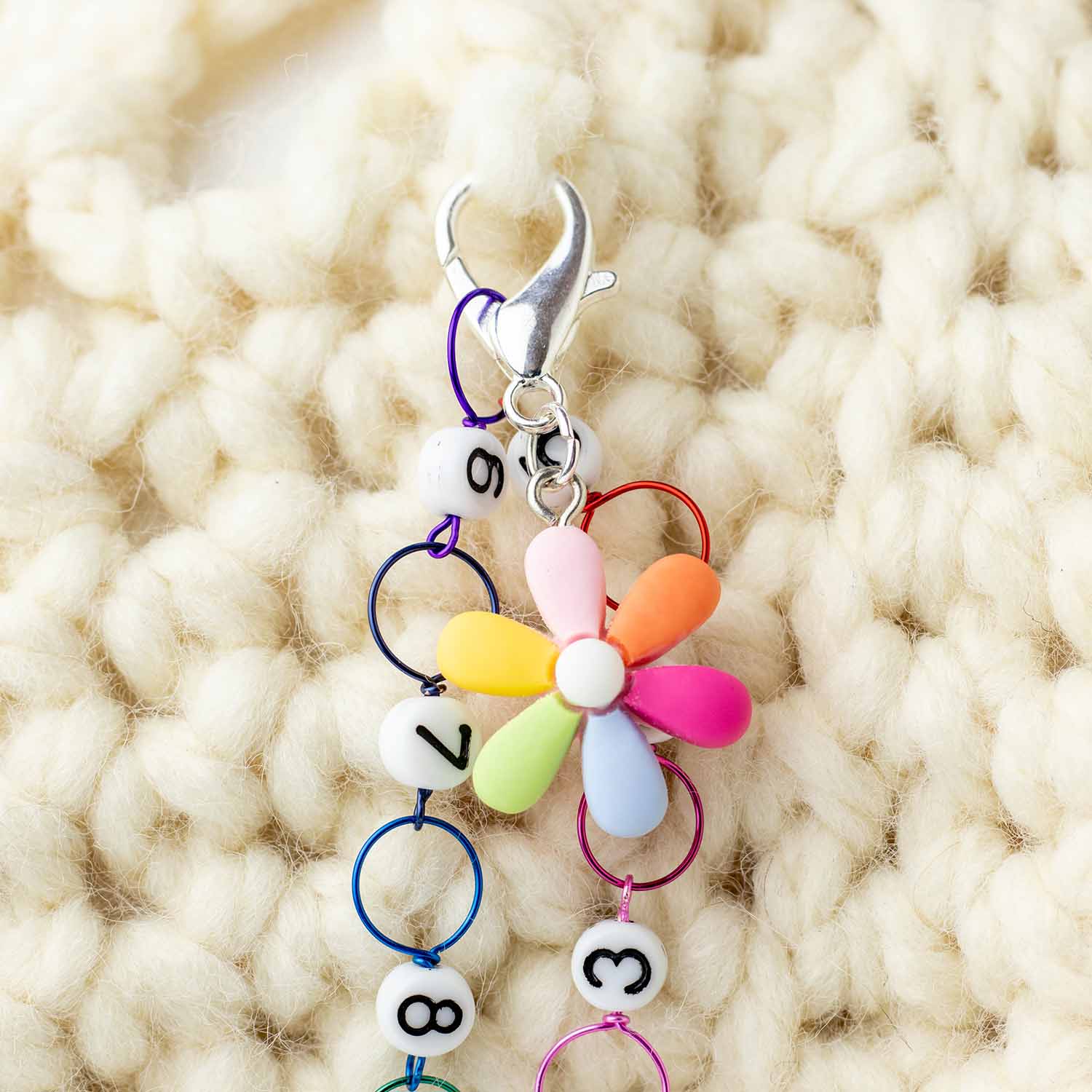 Coach rainbow flower hot keychain