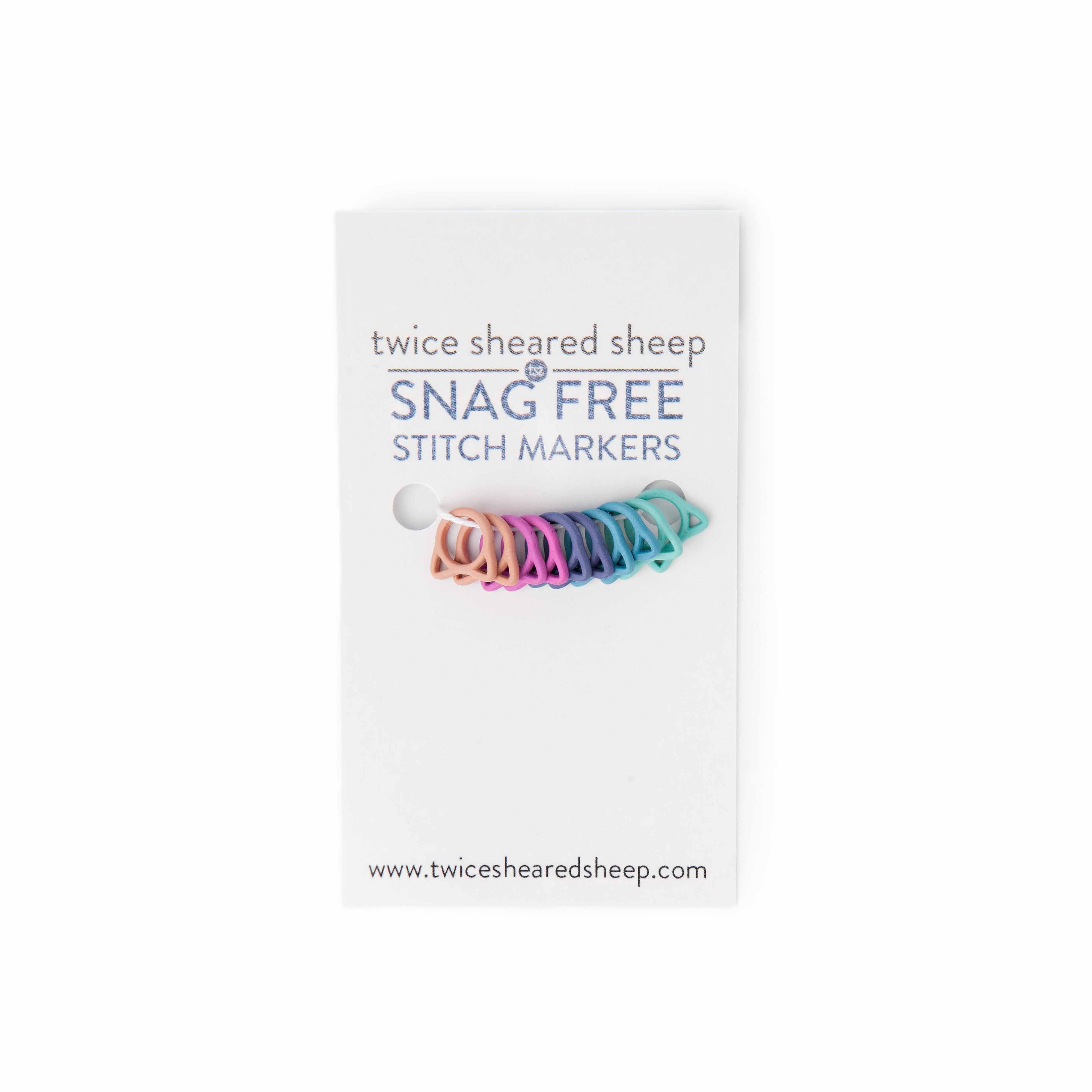 Solid Rainbow Cats - Simple Stitch Markers for Knitting