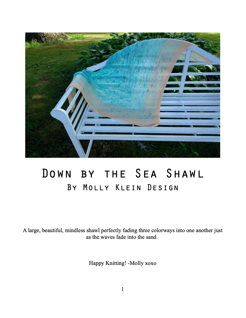 Down By The Sea Knit PDF Pattern