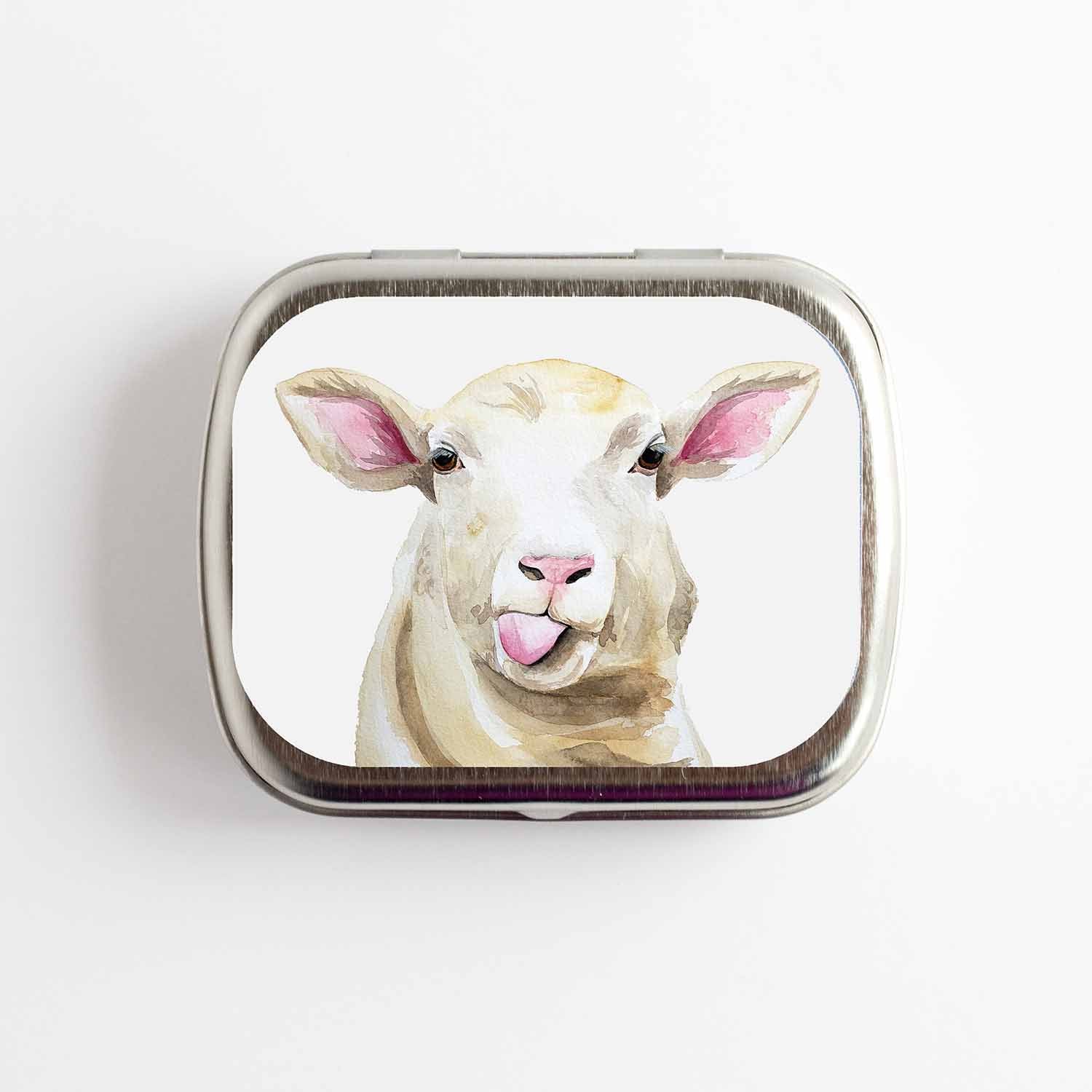 Sassy Sheep Stitch Marker Storage Tin