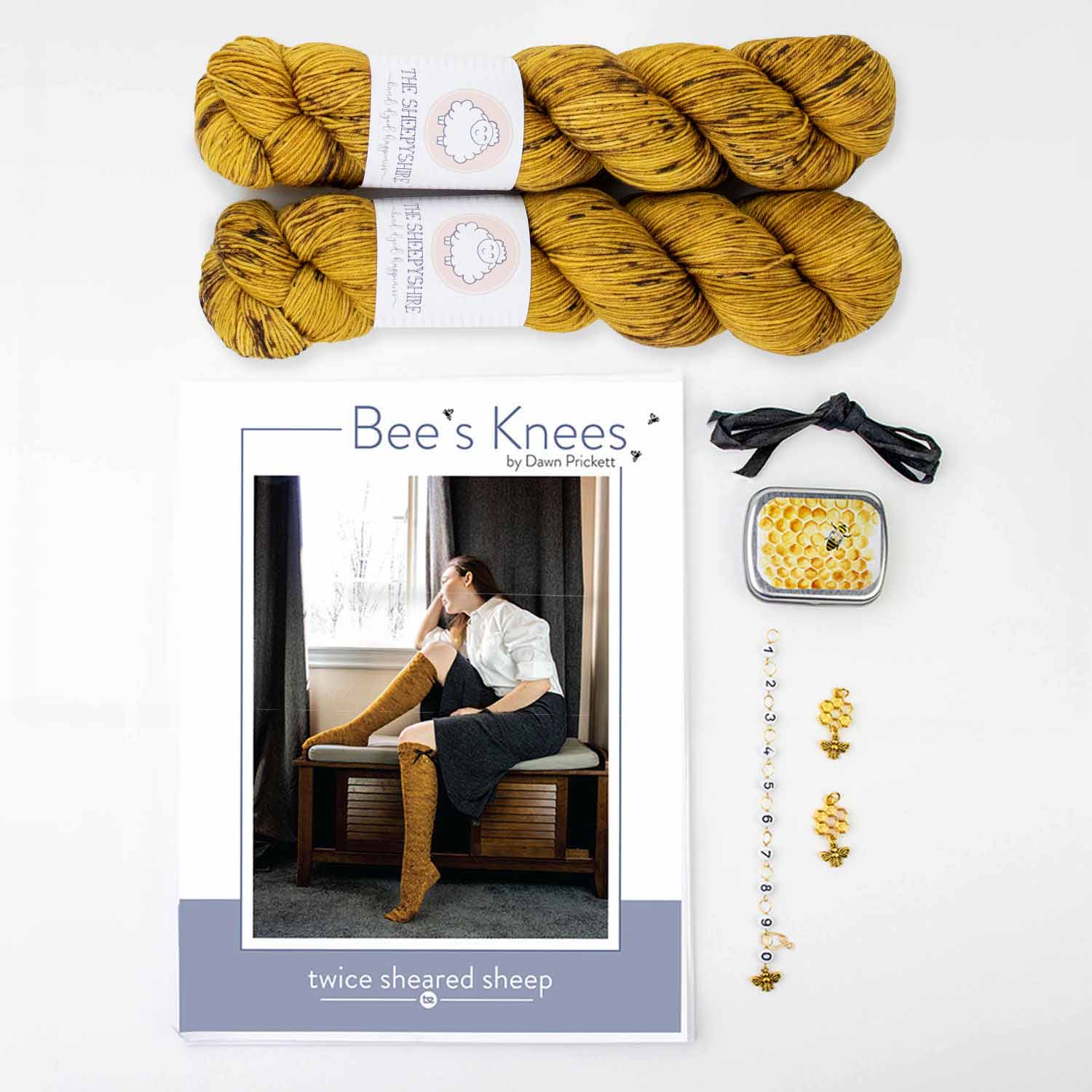 Bees Knees Sock Knitting Kit