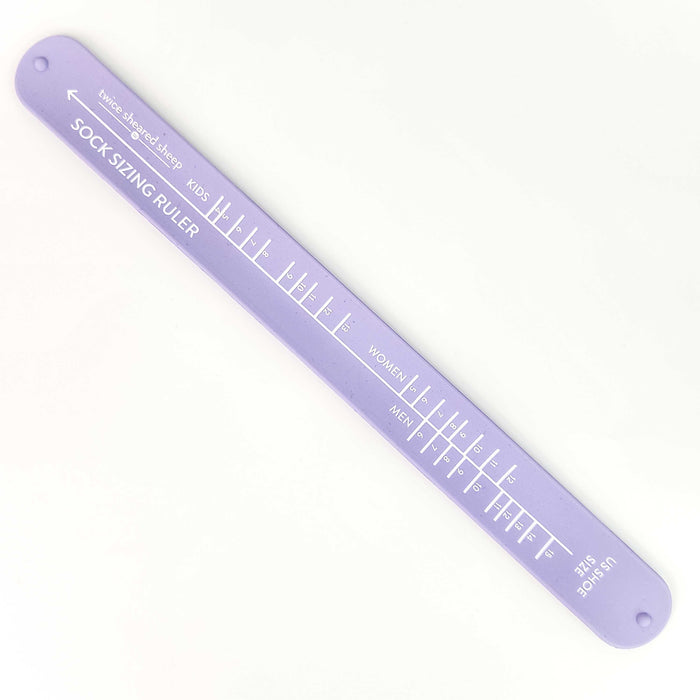 Sock Sizing Ruler - Sock Knitting Bracelet Ruler - Twice Sheared Sheep