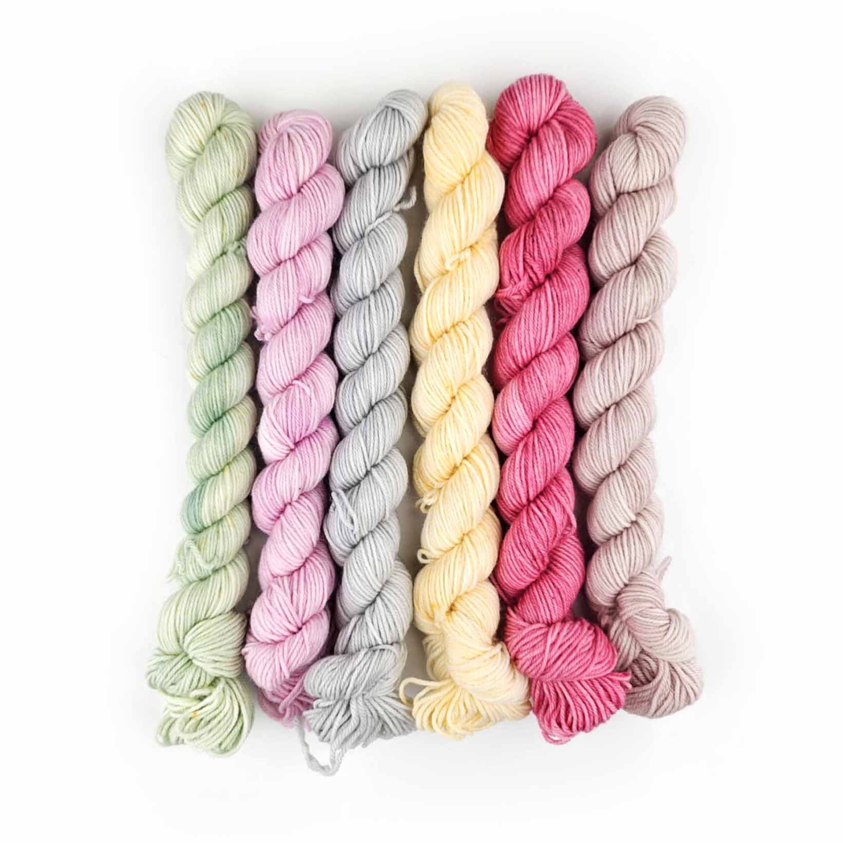 Molly Klein Design Sweet Sock Fingering Weight 6 Skein Mini Yarn Pack - Spring Bouquet
