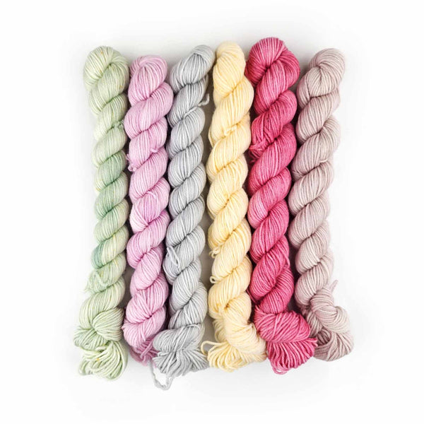 Molly Klein Design Sweet Sock Fingering Weight 6 Skein Mini Yarn Pack ...