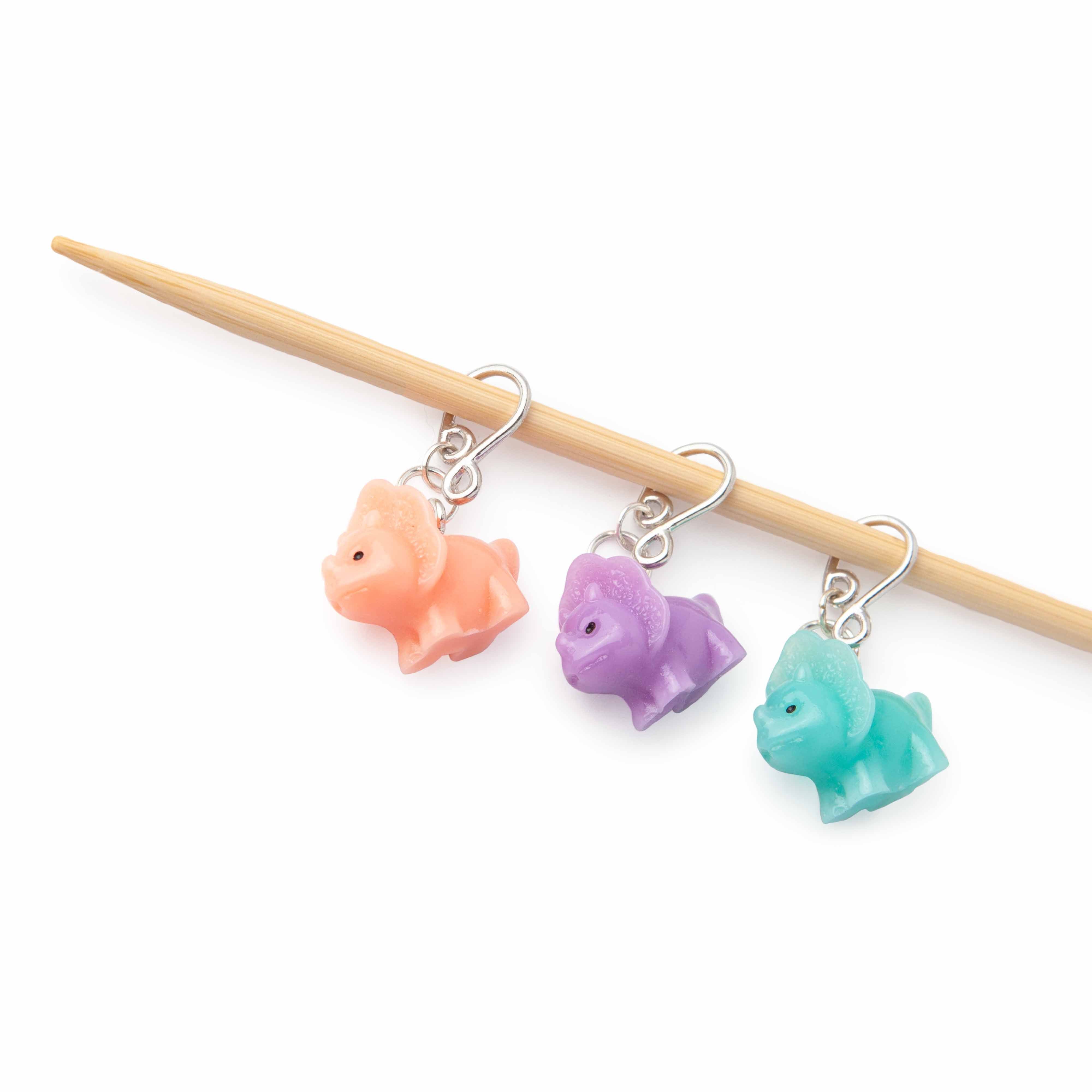 Triceratops Melody Stitch Markers