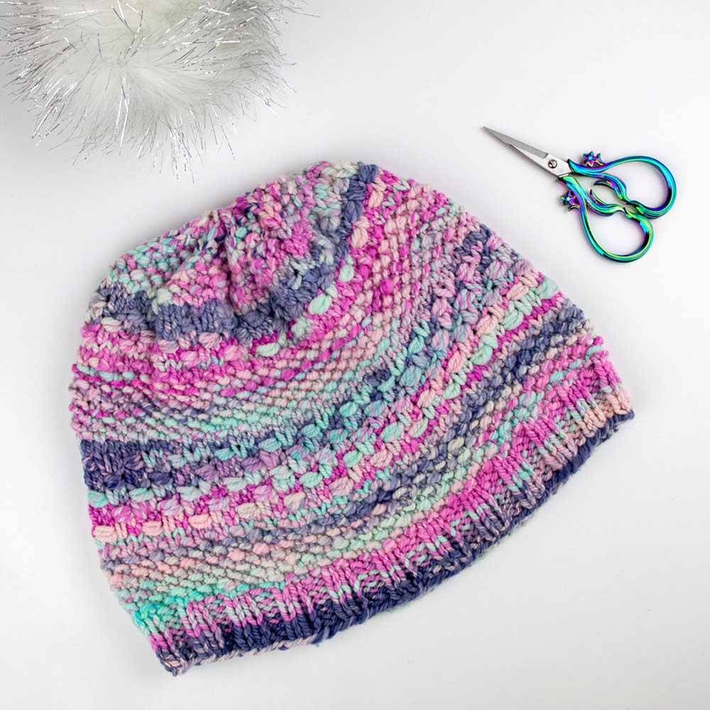 Wrapped Together Knitted Beanie Hat Pattern