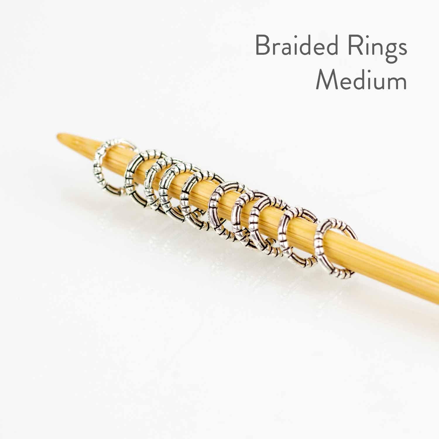Simple Braided Ring Stitch Markers