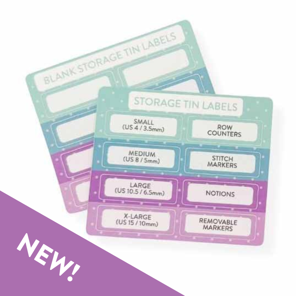 Storage Tin Label Stickers - Twice Sheared Sheep
