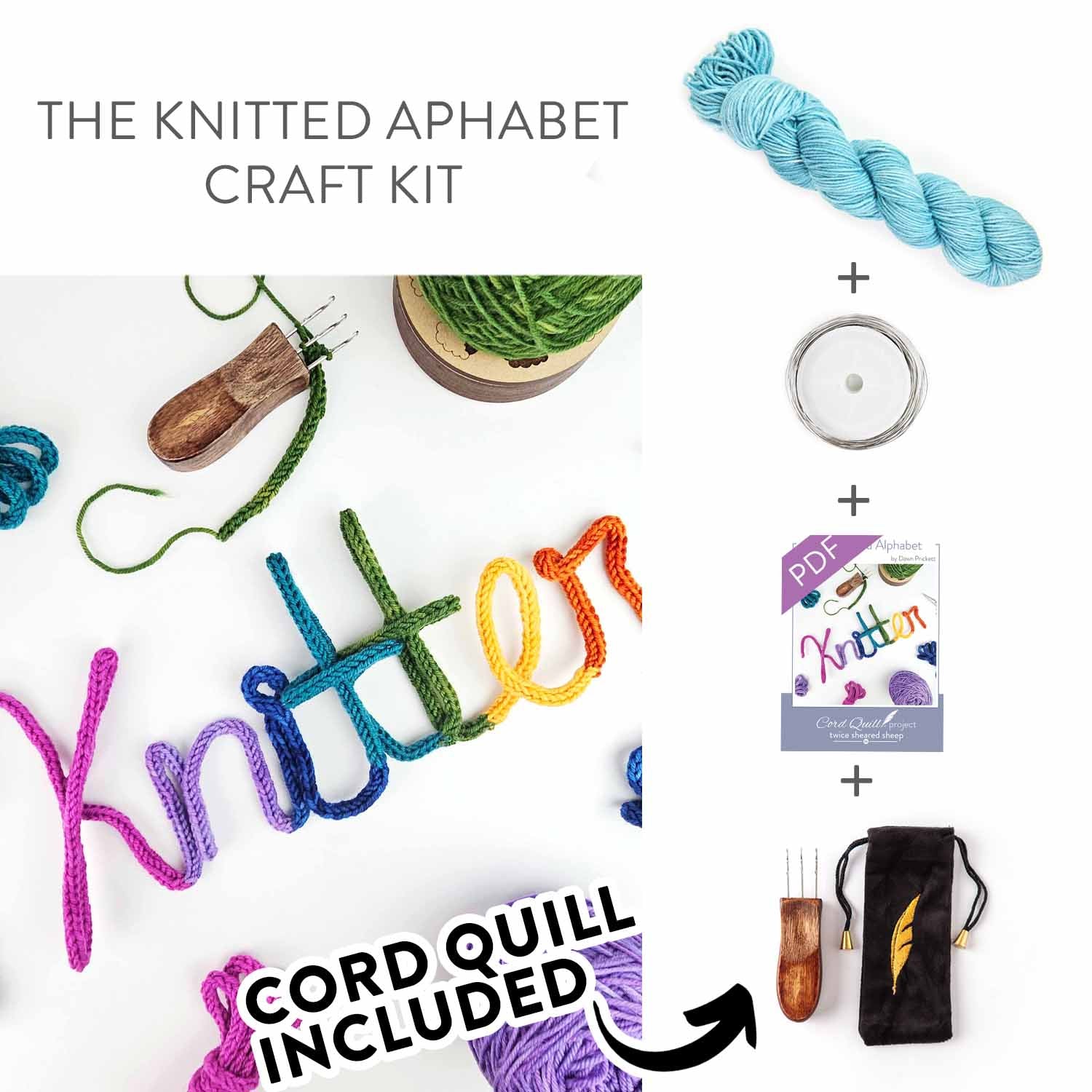 Knitted Alphabet Craft Kit