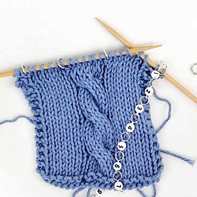 Hanging Rope Knitting Row Counter Yarn Stitch Crochet Knit Plastic